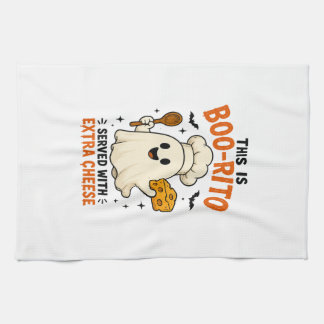 Linge De Cuisine Conception « Voici un Boo-Rito servi avec du froma