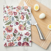 Linge De Cuisine Conceptions de feuilles et de fleurs botaniques vi (Quart Plié)