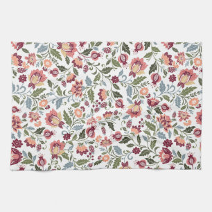 Linge De Cuisine Conceptions de feuilles et de fleurs botaniques vi
