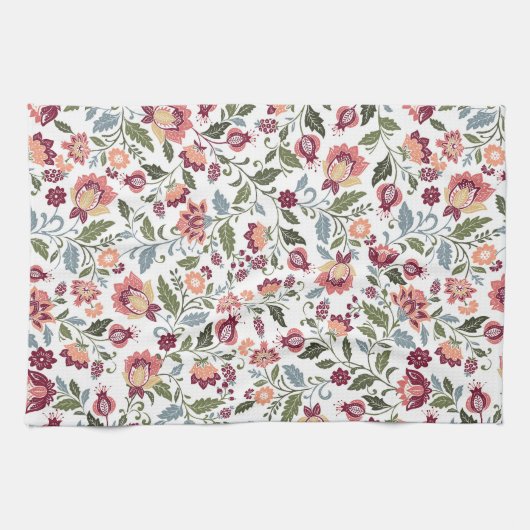 Linge De Cuisine Conceptions de feuilles et de fleurs botaniques vi (Horizontal)