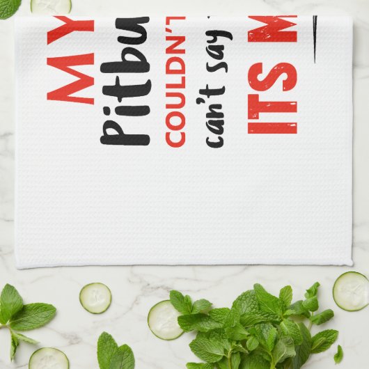 Linge De Cuisine Conceptions drôles de maman de pitbull (Plié)