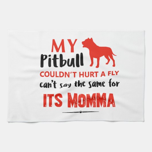 Linge De Cuisine Conceptions drôles de maman de pitbull (Horizontal)