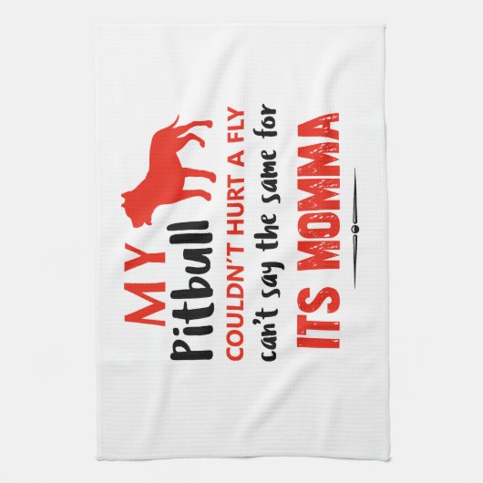 Linge De Cuisine Conceptions drôles de maman de pitbull (Vertical)