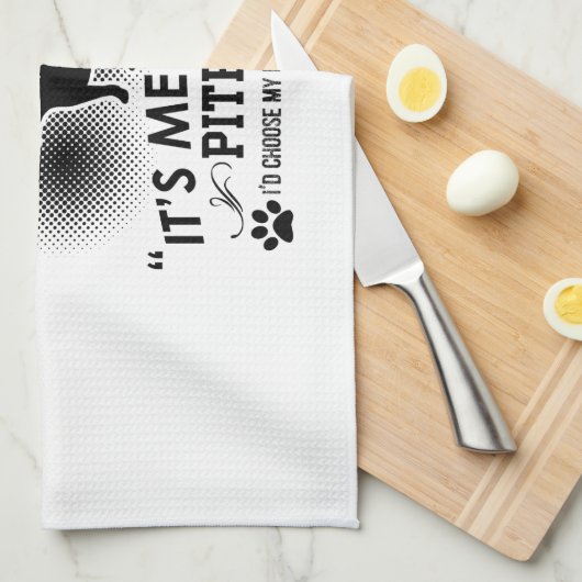 Linge De Cuisine Conceptions drôles de Pitbull (Quart Plié)