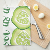 Linge De Cuisine Concombre cool (Quart Plié)