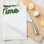 Linge De Cuisine Concombre drôle jouant au pickleball (Quart Plié)