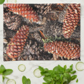 Linge De Cuisine Cône de pin (Plié)