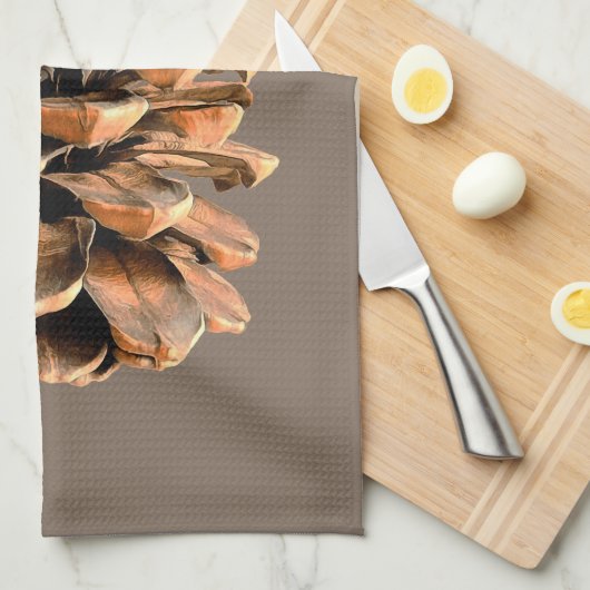 Linge De Cuisine Cône de pin (Quart Plié)