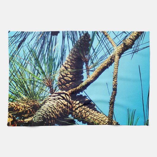 Linge De Cuisine Cône de pin décoratif (Horizontal)