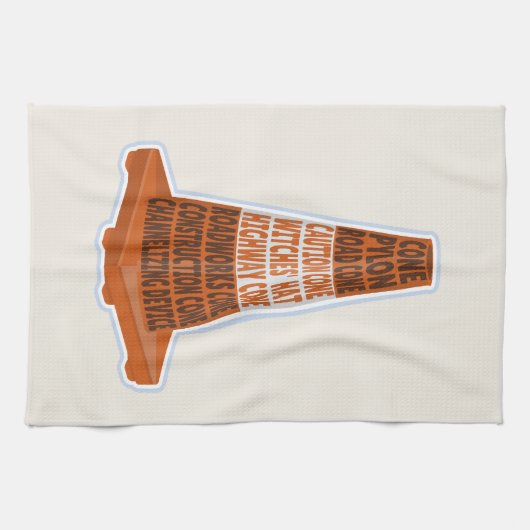 Linge De Cuisine Cône de route Orange Taraffic cône (Horizontal)