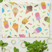 Linge De Cuisine cônes de crème glacée et popsicles nom personnalis (Plié)