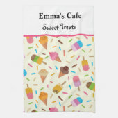 Linge De Cuisine cônes de crème glacée et popsicles nom personnalis (Vertical)