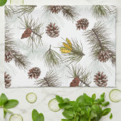 Linge De Cuisine Cônes de pin d'automne (Plié)