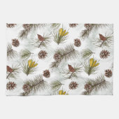 Linge De Cuisine Cônes de pin d'automne (Horizontal)