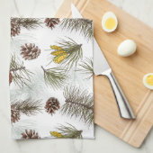 Linge De Cuisine Cônes de pin d'automne (Quart Plié)