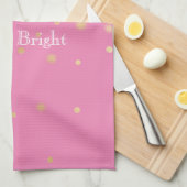 Linge De Cuisine Confetti en or rose (Quart Plié)