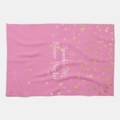 Linge De Cuisine Confetti en or rose (Horizontal)