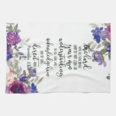 Linge De Cuisine Confiance dans le Seigneur floral (Horizontal)