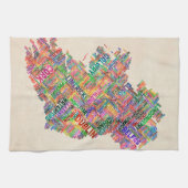 Linge De Cuisine Configuration de texte de ville de l'Irlande Eire (Horizontal)