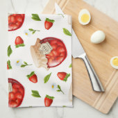 Linge De Cuisine Confiture de fraises (Quart Plié)