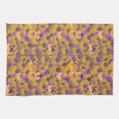 Linge De Cuisine Confleurs et abeilles Arrière - plan violet (Horizontal)