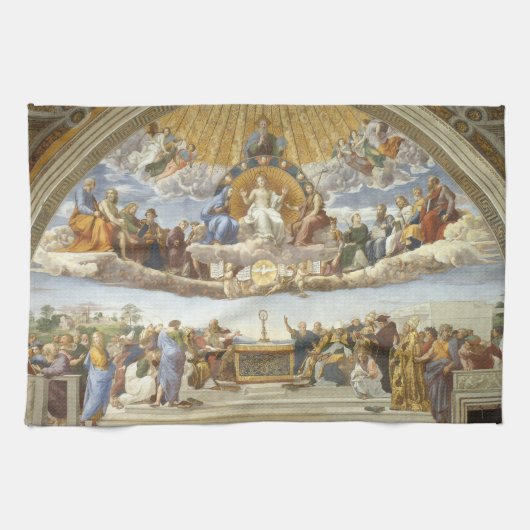 Linge De Cuisine Conflit du Saint Sacrement, Raphael Sanzio (Horizontal)