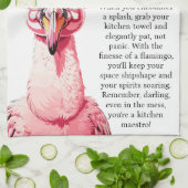 Linge De Cuisine Conseil Drôle D'Un Flamant rose (Plié)