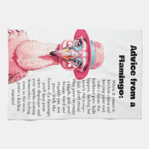 Linge De Cuisine Conseil Drôle D'Un Flamant rose