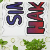 Linge De Cuisine Conserver Simple Hakuna Matata Art Print (Plié)