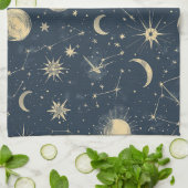 Linge De Cuisine Constellation céleste - Nuit étoilée (3) (Plié)