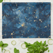 Linge De Cuisine Constellation céleste - Nuit étoilée (7) (Plié)