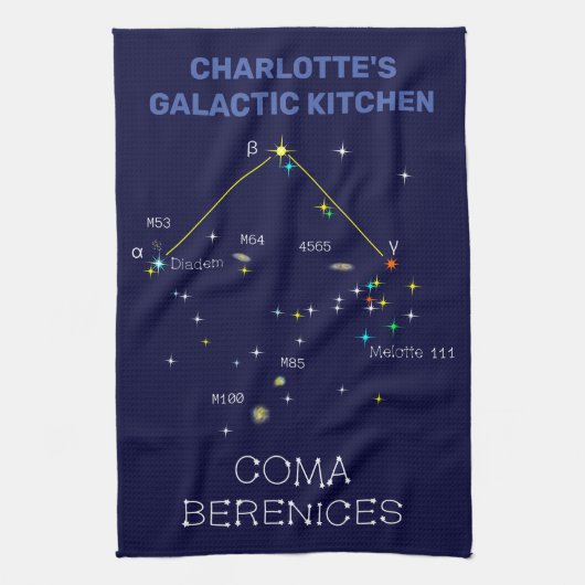 Linge De Cuisine Constellation Coma Berenices de l'hémisphère Nord (Vertical)