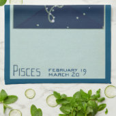 Linge De Cuisine Constellation du Poisson des Poissons Zodiaque Vin (Plié)