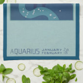 Linge De Cuisine Constellation du Verseau, Astrologie du Zodiaque V (Plié)