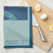 Linge De Cuisine Constellation du Verseau, Astrologie du Zodiaque V (Quart Plié)