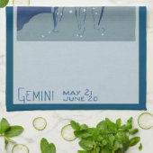 Linge De Cuisine Constellation jumelle Gemini Astrologie zodiaque V (Plié)