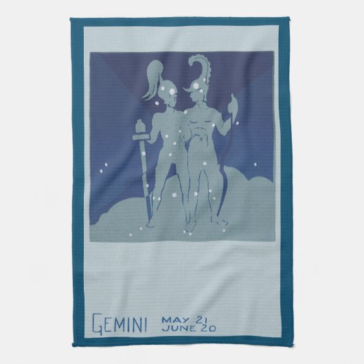 Linge De Cuisine Constellation jumelle Gemini Astrologie zodiaque V (Vertical)