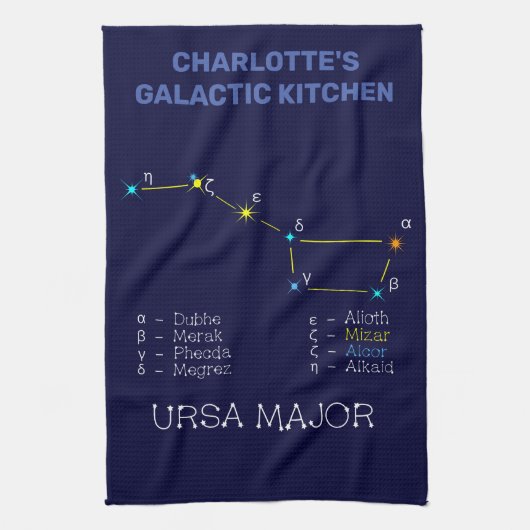Linge De Cuisine Constellation Ursa major (Vertical)