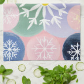 Linge De Cuisine Constellations des flocs de neige (Plié)