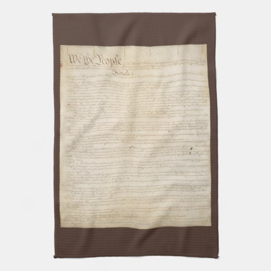 Linge De Cuisine Constitution des États-Unis, Nous le Peuple (Vertical)