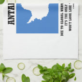 Linge De Cuisine Continent de changement climatique de (Plié)