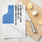 Linge De Cuisine Continent de changement climatique de (Quart Plié)