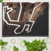 Linge De Cuisine Contour mort d'homme de scène du crime sur le (Plié)