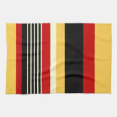 Linge De Cuisine Contraste Jaune Avec Rouge (Horizontal)