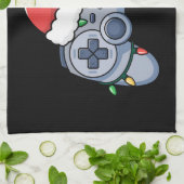 Linge De Cuisine Contrôleur de jeu vidéo Noël Santa Hat Gamer (Plié)