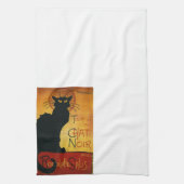 Linge De Cuisine Conversation Noir - Chat noir (Vertical)