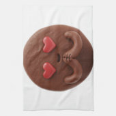 Linge De Cuisine Cookie au chocolat en amour, yeux du coeur (Vertical)