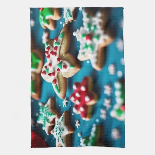 Linge De Cuisine Cookie de Noël (Vertical)