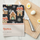 Linge De Cuisine Cookie Maison en pain d'épice de Noël (Quart Plié)