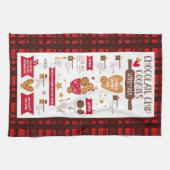 Linge De Cuisine Cookies de chips au chocolat Recette Noël festif (Horizontal)